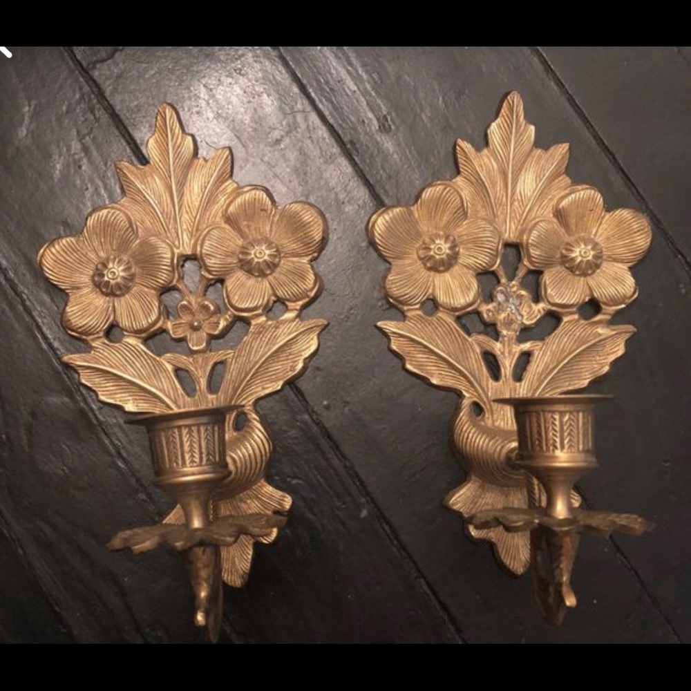 Gold Sconces